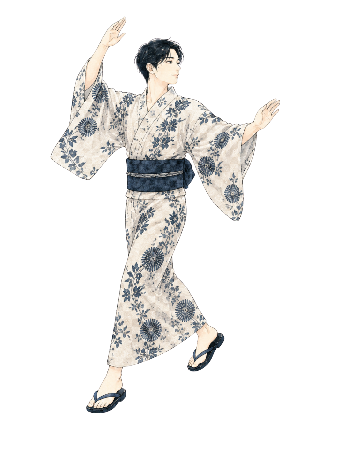 盆踊りを踊る人