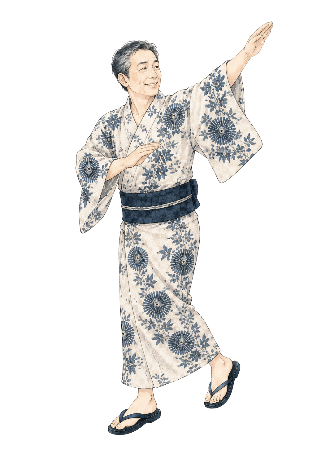 盆踊りを踊る人